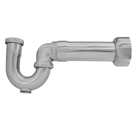 Jones Stephens 1-1/2in. Chrome Plated Sink Trap with ABS Adapter 17 Gauge P38141